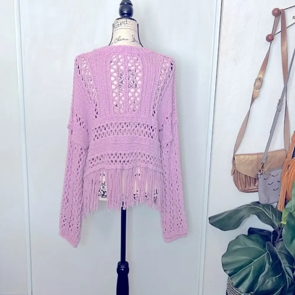 Free People Higher Love Pullover Sweater size Medium